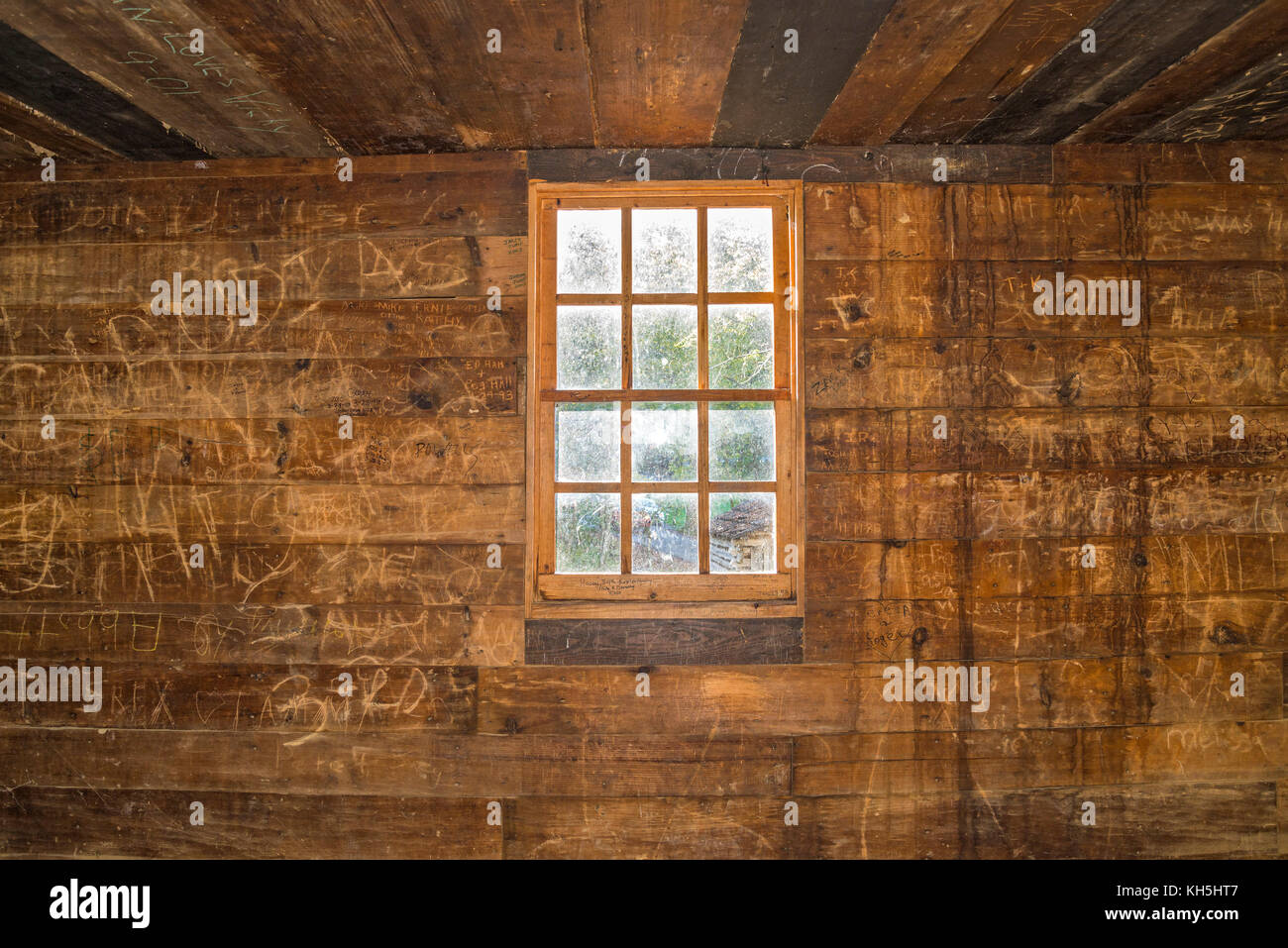 Parco Nazionale di Great Smoky Mountains. Cades Cove loop road. Foto Stock