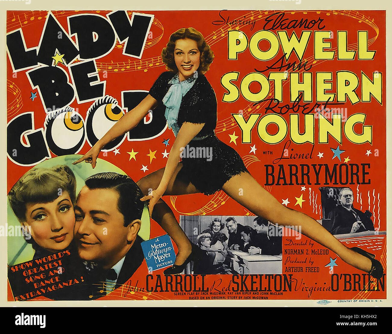 Lady BE GOOD 1941 MGM commedia musicale con Eleanor Powell, Ann Southern e Robert Young Foto Stock