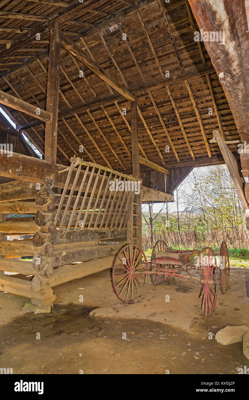 Parco Nazionale di Great Smoky Mountains. Cades Cove loop road. Foto Stock