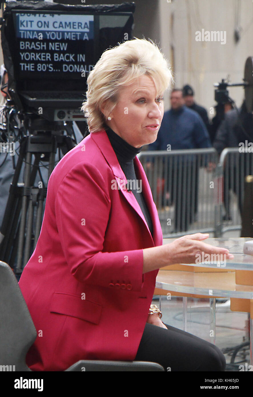 New York, NY, Stati Uniti. 14th novembre 2017. Tina Brown nella foto ha promosso il suo libro, The Vanity Fair Diaries: 1983 - 1992, durante un'apparizione su Access Hollywood a New York City il 14 novembre 2017. Credito: Rw/Media Punch/Alamy Live News Foto Stock