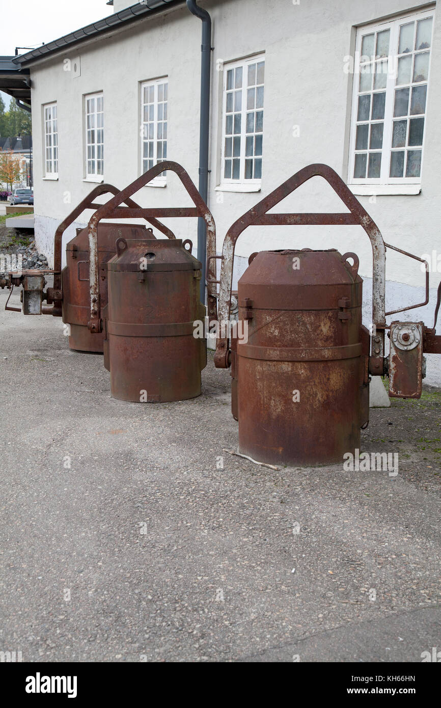 Hälleforsnäs abbandonate industria del ferro in södermanland,dopo 350 anni lo stabilimento è stato chiuso. Foto Stock