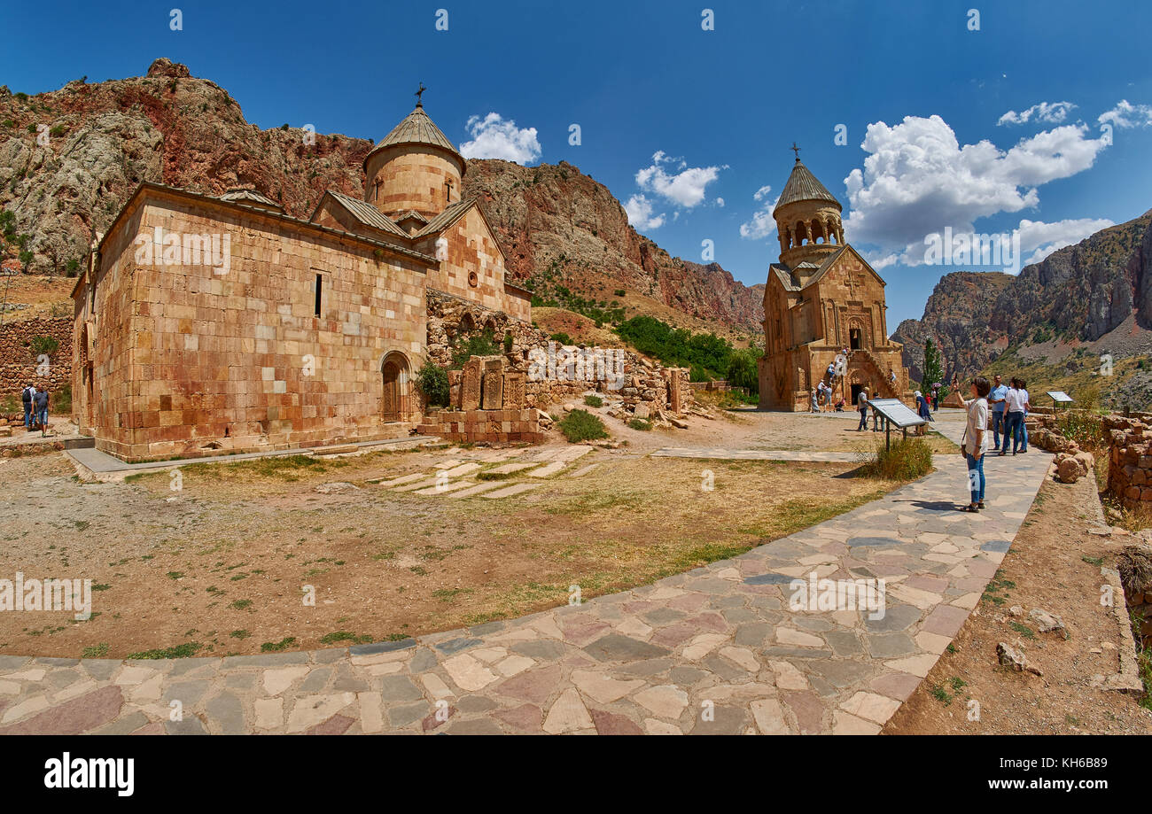 Monastero di noravank, Armenia - 02 agosto 2017: il famoso monastero di noravank pietra miliare nella provincia di syunik di Armenia Foto Stock