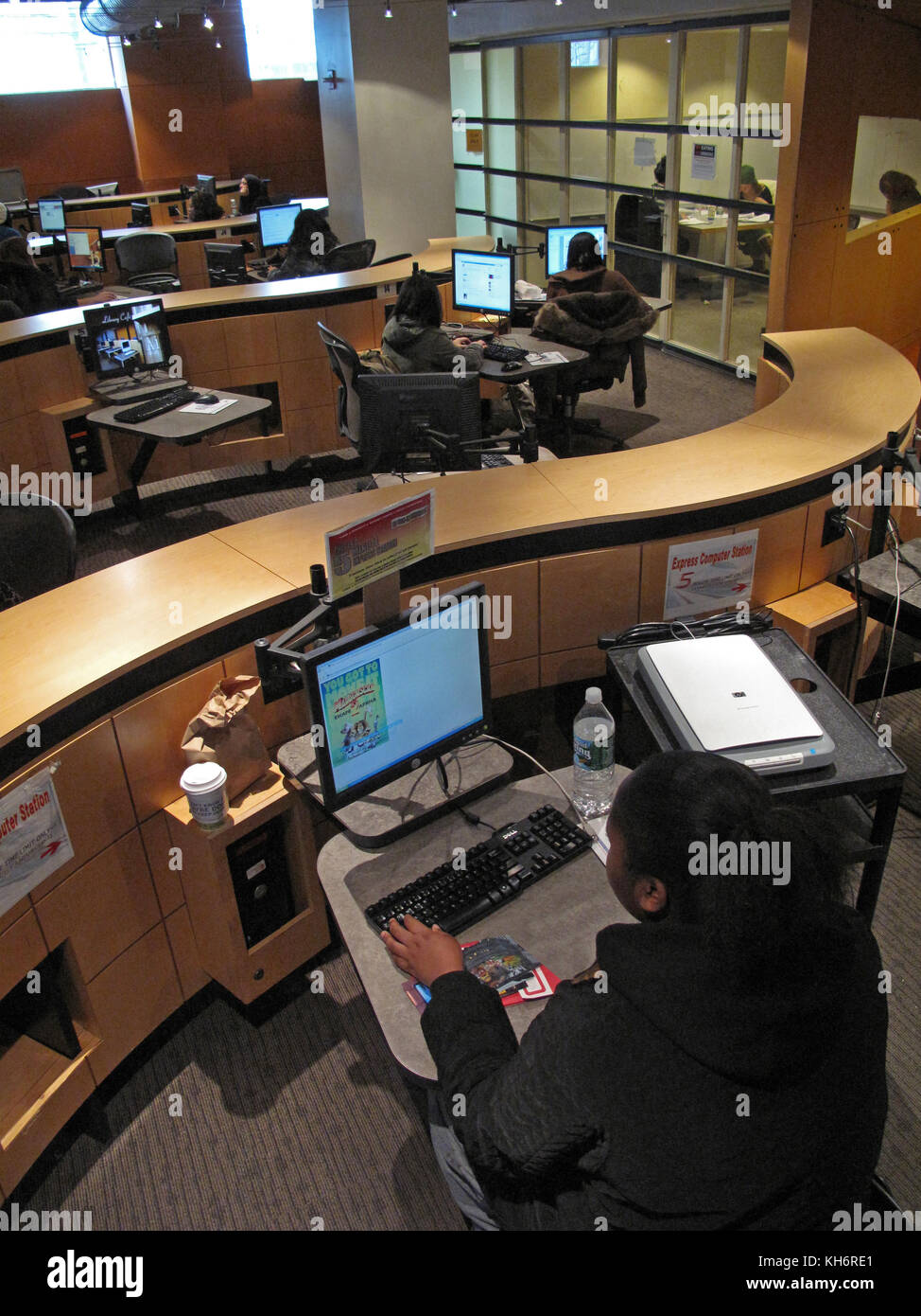 Il Brooklyn College di New York della libreria Foto Stock