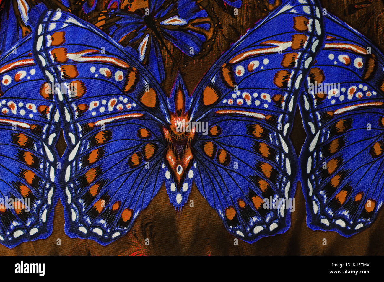 Tessuto, tela design sfondo dello sfondo. Tessuti moda come sfondo. Vestiti pattern texture closeup photo. Foto Stock