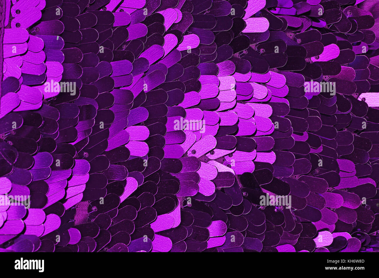 Spangle, sequin pailette sfondo. Abito a specchio panno di materiale modello di texture. Sartoria concetto di cucitura. Shiny specchiata tessuto di moda. Shiny cl Foto Stock