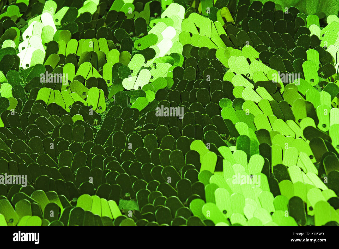 Spangle, sequin pailette sfondo. Abito a specchio panno di materiale modello di texture. Sartoria concetto di cucitura. Shiny specchiata tessuto di moda. Shiny cl Foto Stock