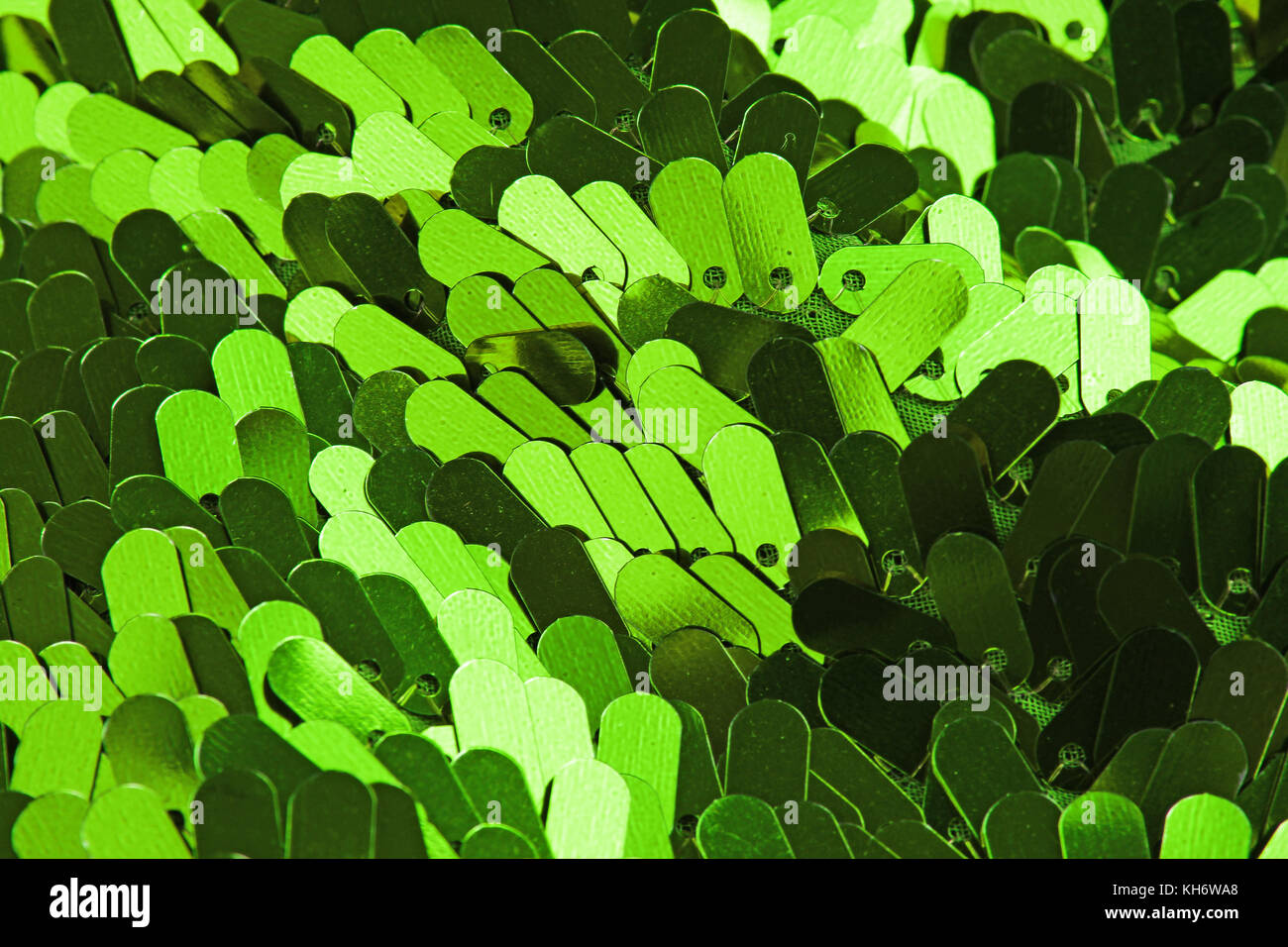 Spangle, sequin pailette sfondo. Abito a specchio panno di materiale modello di texture. Sartoria concetto di cucitura. Shiny specchiata tessuto di moda. Shiny cl Foto Stock