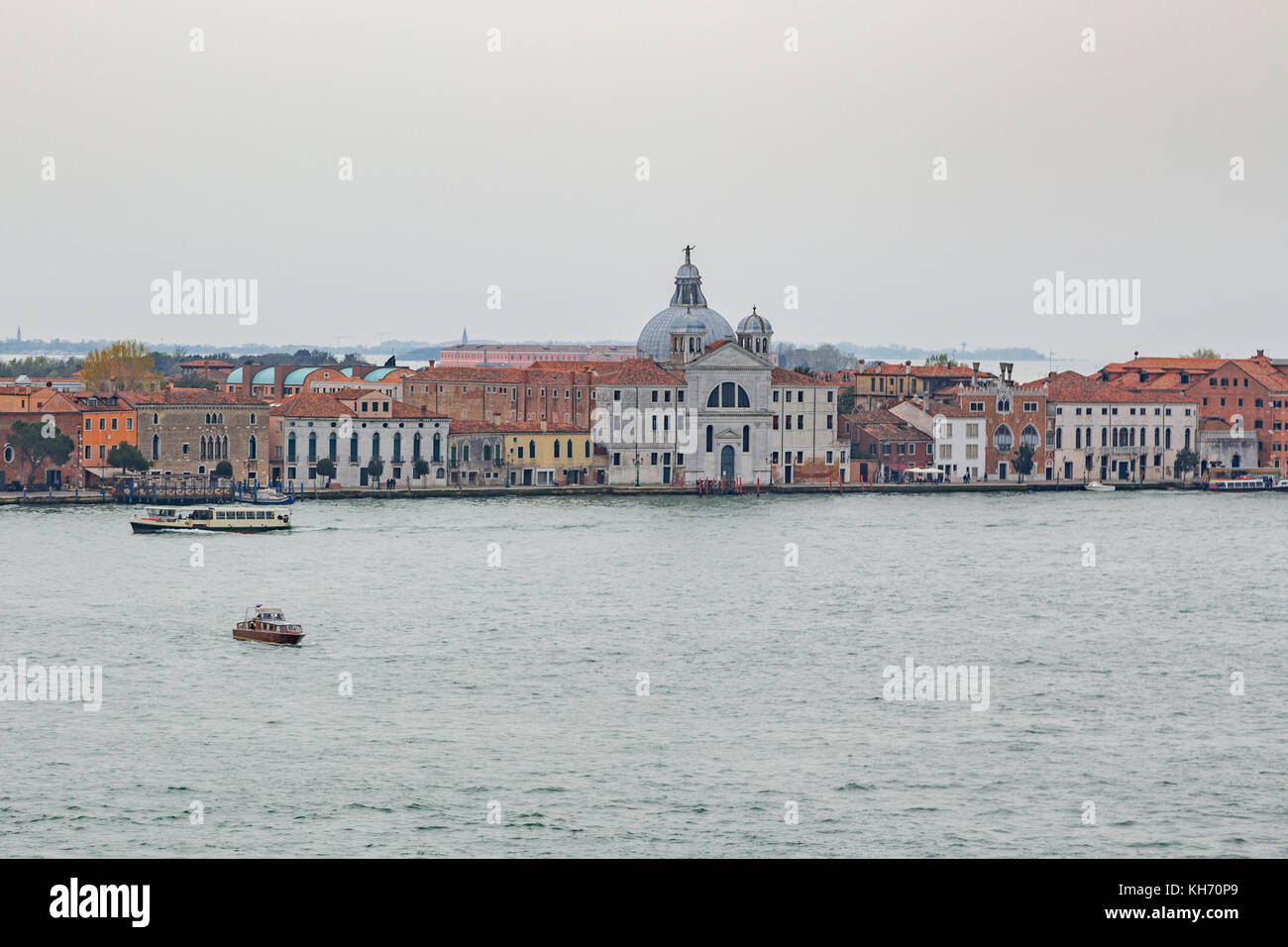 Vista aerea a san giorgio maggiore isola, Venezia Foto Stock
