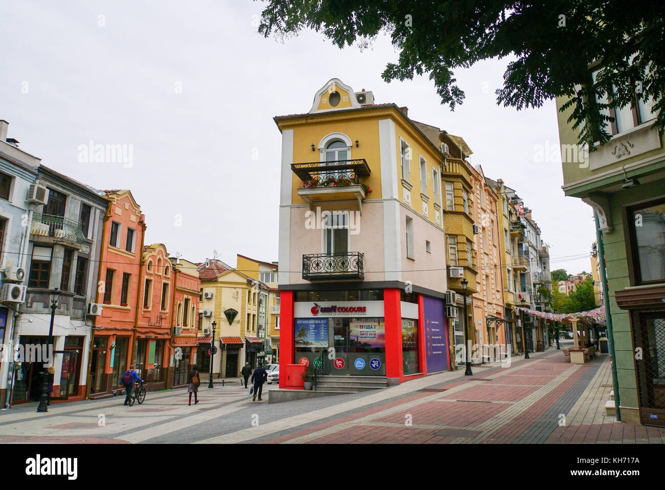 La Bulgaria, plovdiv, centro città Foto Stock