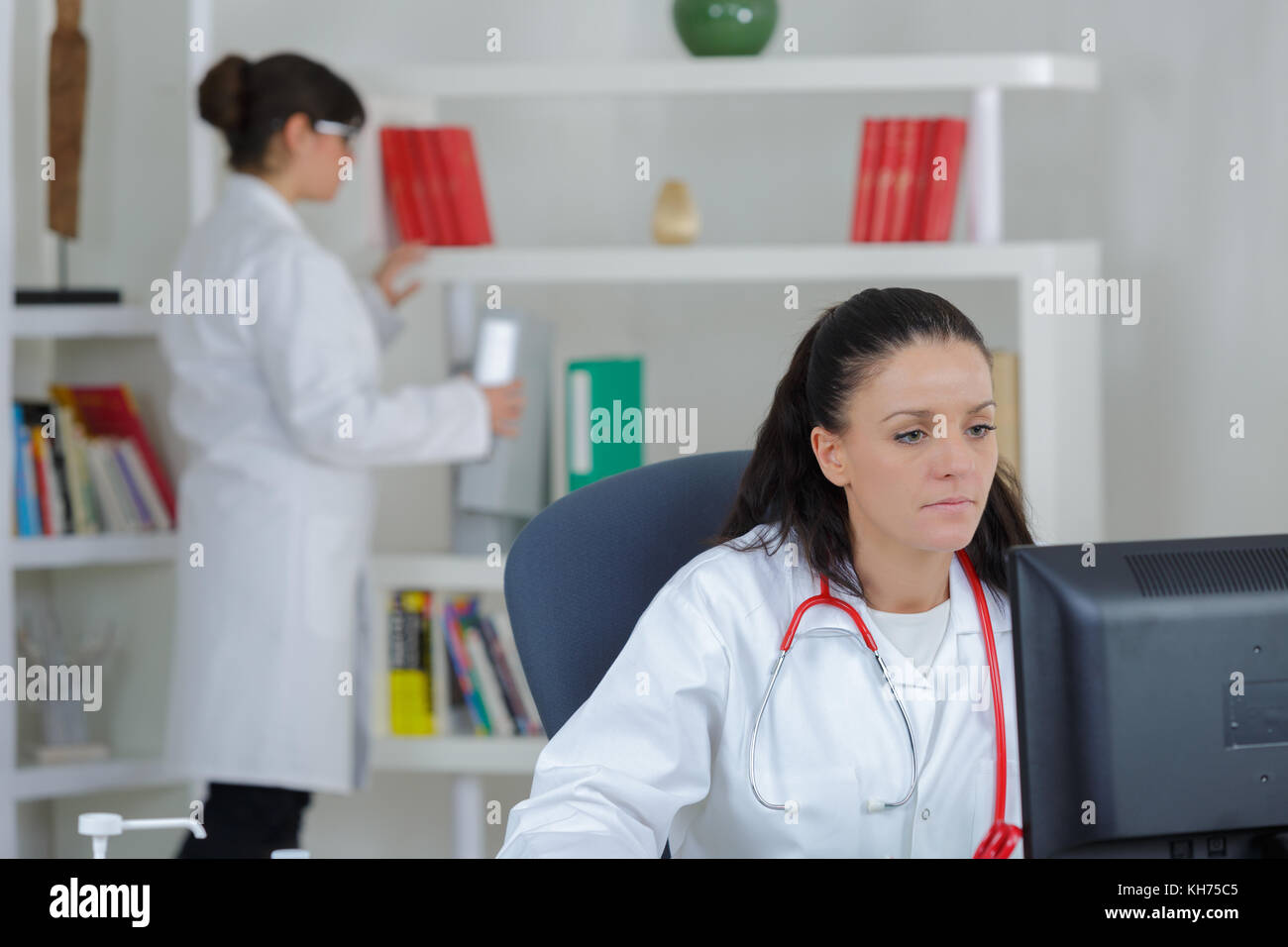Medico su una pausa Foto Stock