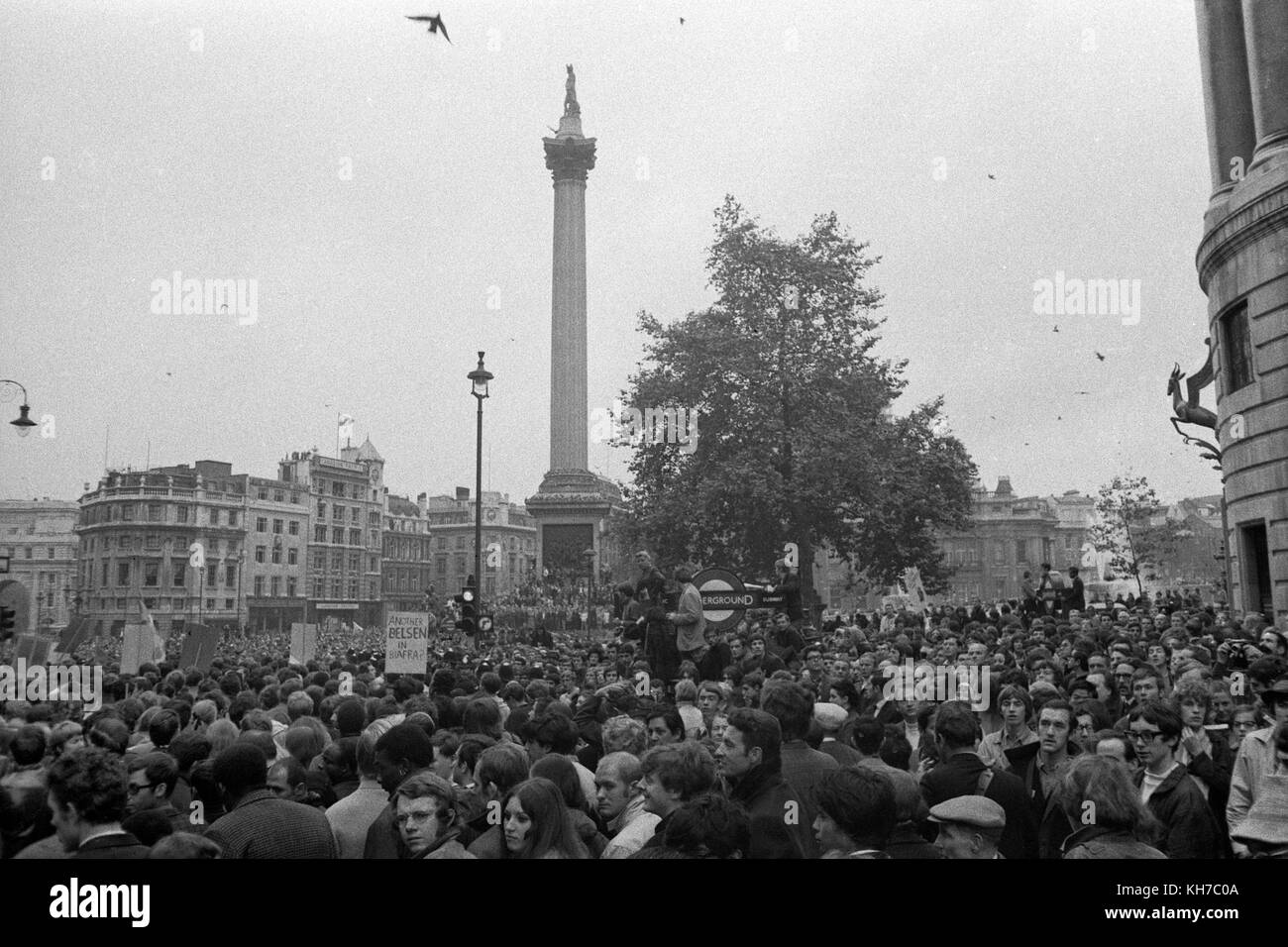 Anti-guerra del Vietnam rally Londra ottobre 1968 Foto Stock