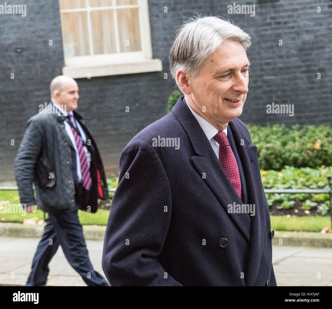 Londra, Regno Unito. Xiv Nov, 2017. Philip Hammond, Cancelliere di Philip Hammond lascia Downing Street Credit: Ian Davidson/Alamy Live News Foto Stock