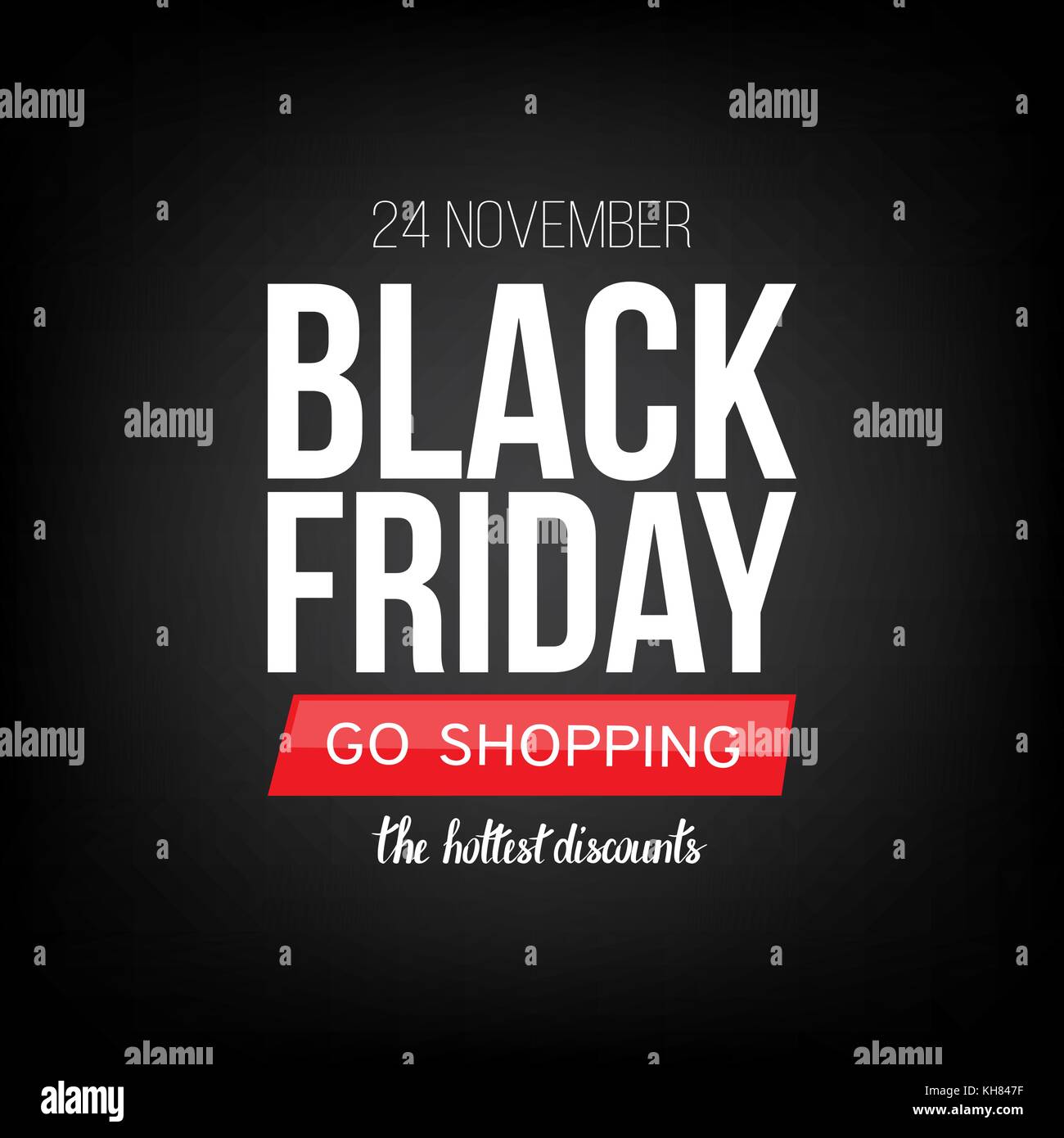 Black Friday modello banner vendita per web, stampa produzione design. Illustrazione del vettore Illustrazione Vettoriale