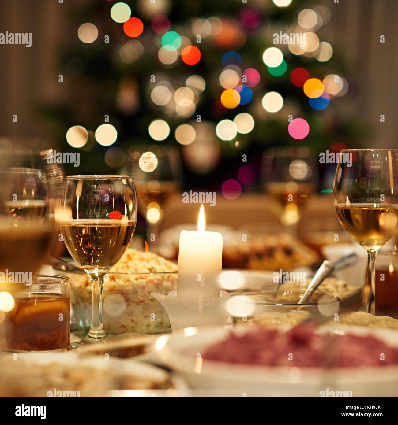 Cena di Natale è pronto Foto Stock