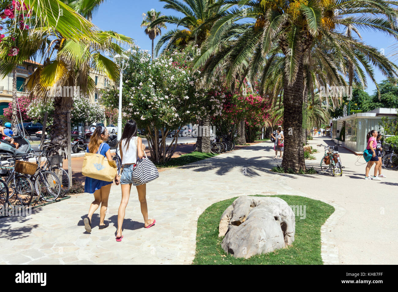 L'Italia,marche,san benedetto del tronto,la promenade Foto Stock