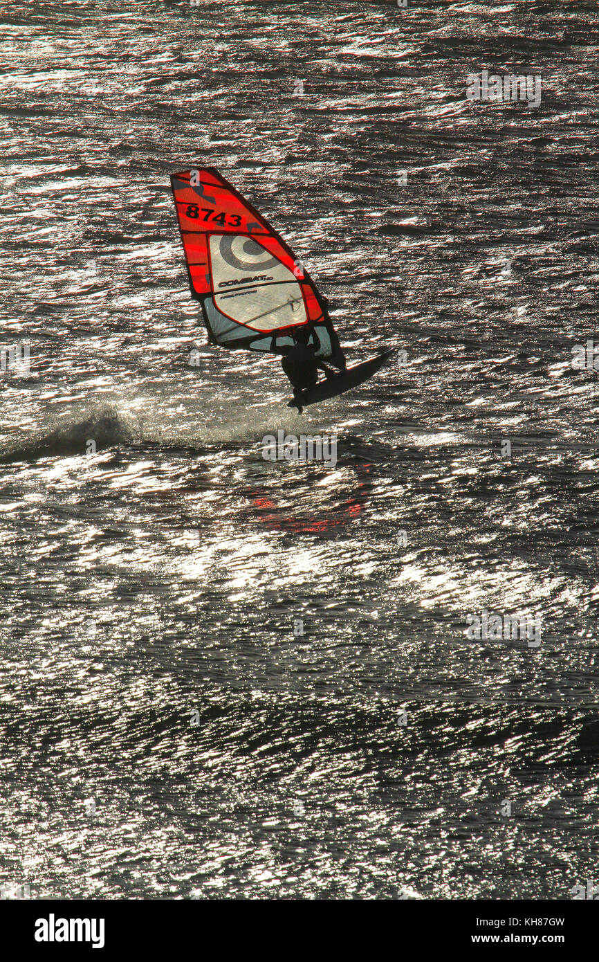 Brasil, ceara. jericoacoara.windsurf. Foto Stock