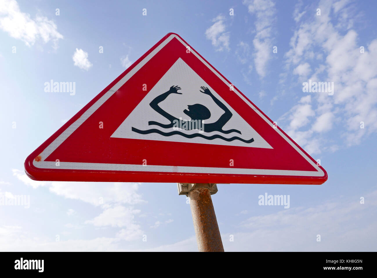 Segno vietato fare il bagno, Paesi Bassi Foto Stock