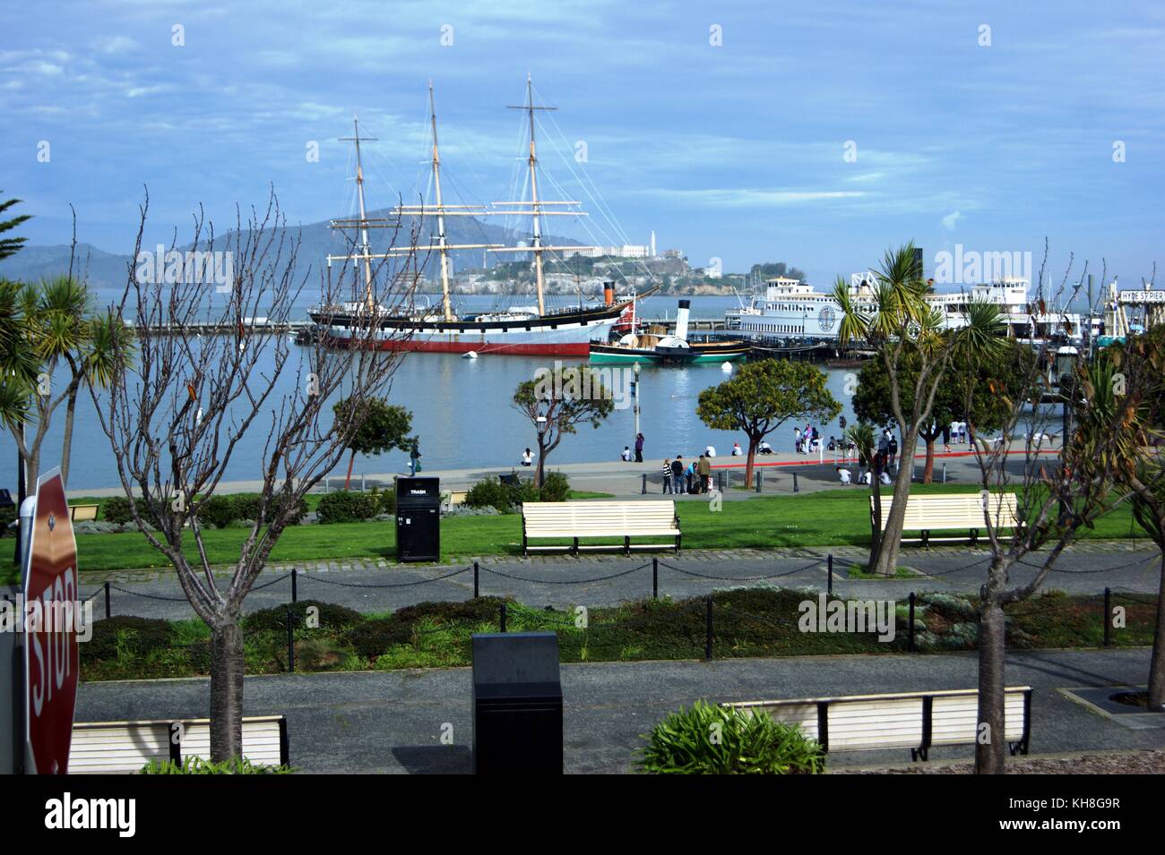 San Francisco Maritime Parco Storico e Ghiradelli Square, San Francisco, Stati Uniti d'America Foto Stock