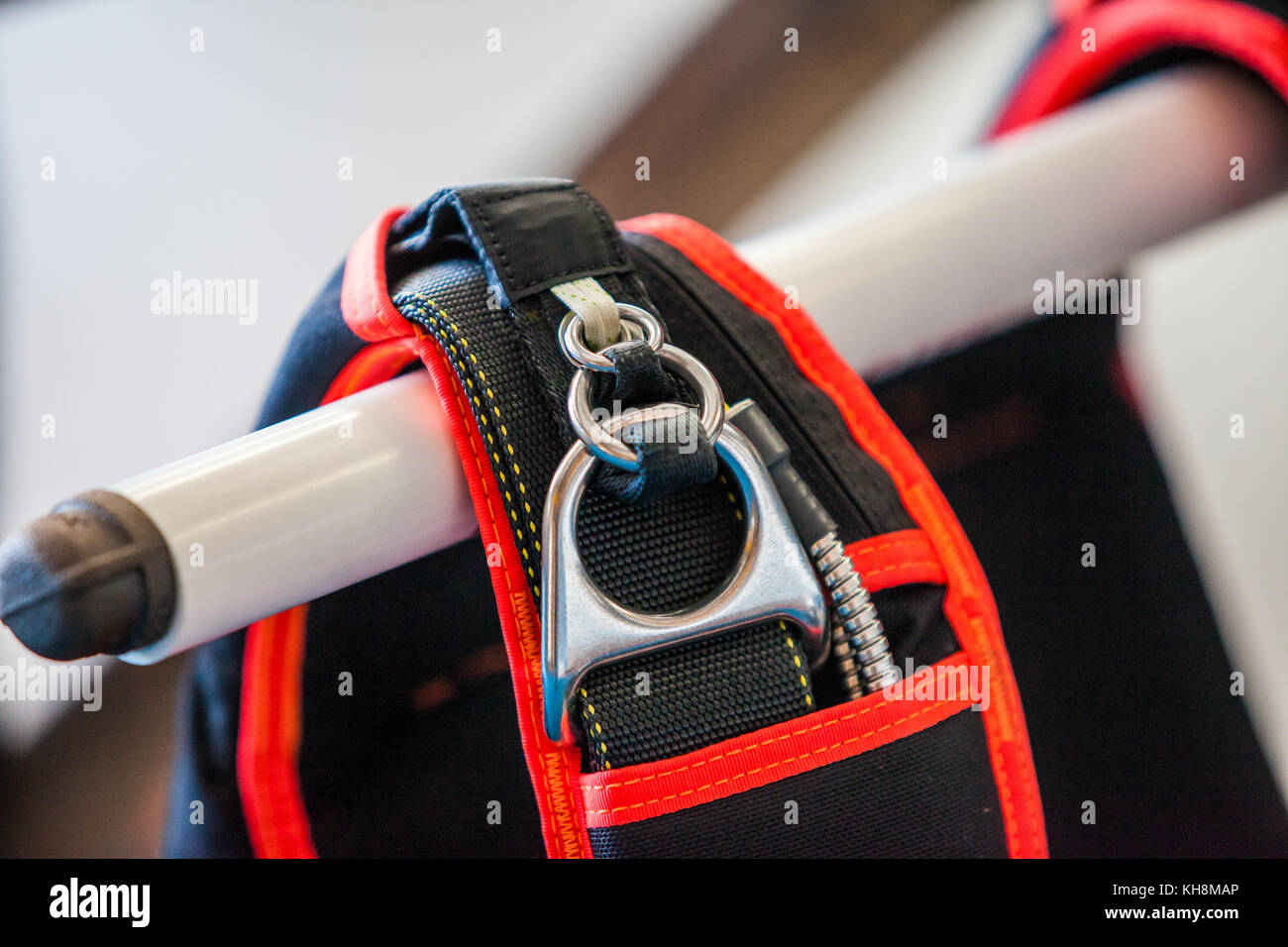Skydiving rig con tre anelli Foto Stock