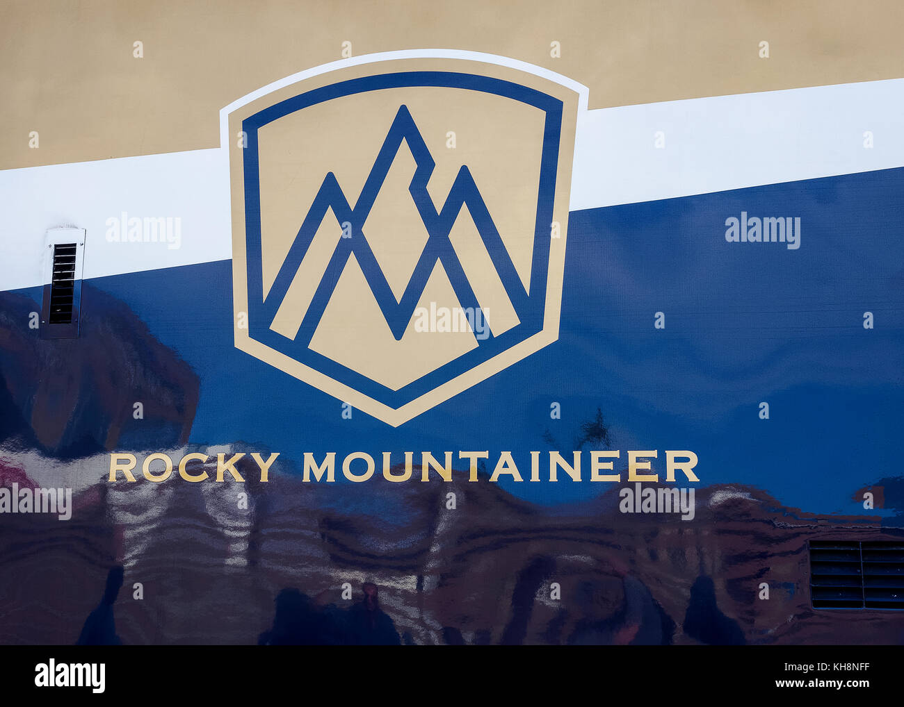 Rocky Mountaineer immagini dettagliate Foto Stock