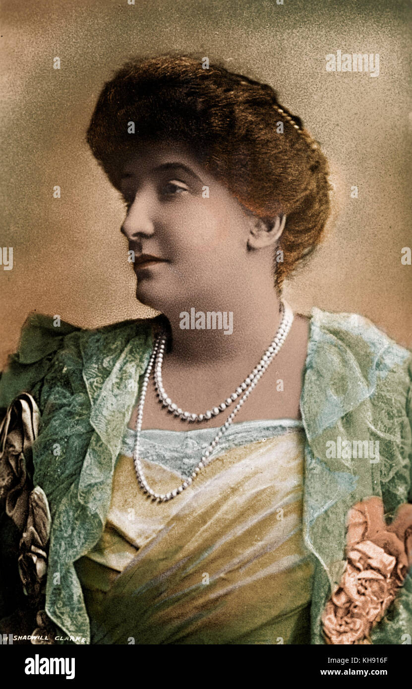 MELBA, Nellie-ritratto soprano australiano (1861-1931). Ha studiato con Mathilde Marchesi di Parigi. Foto Stock