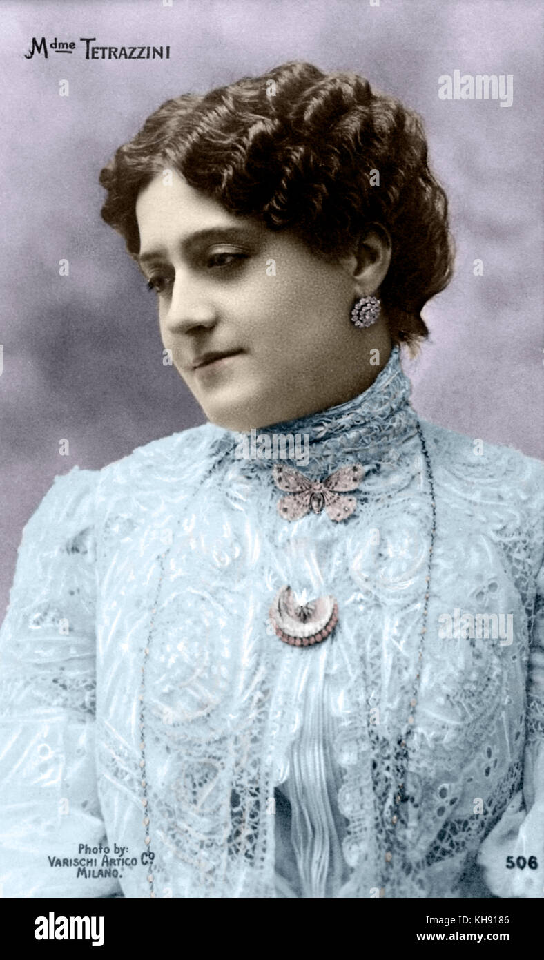 Luisa Tetrazzini soprano italiano 1871-1940. Cartolina. Foto Varischi Artico Co. Foto Stock