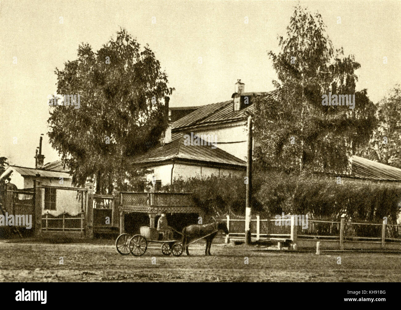 Piotr Tchaikovsky 's birthplace in Votinsky, Russia. PT: Il compositore russo, 7 maggio 1840 - 6 novembre 1893. Foto Stock