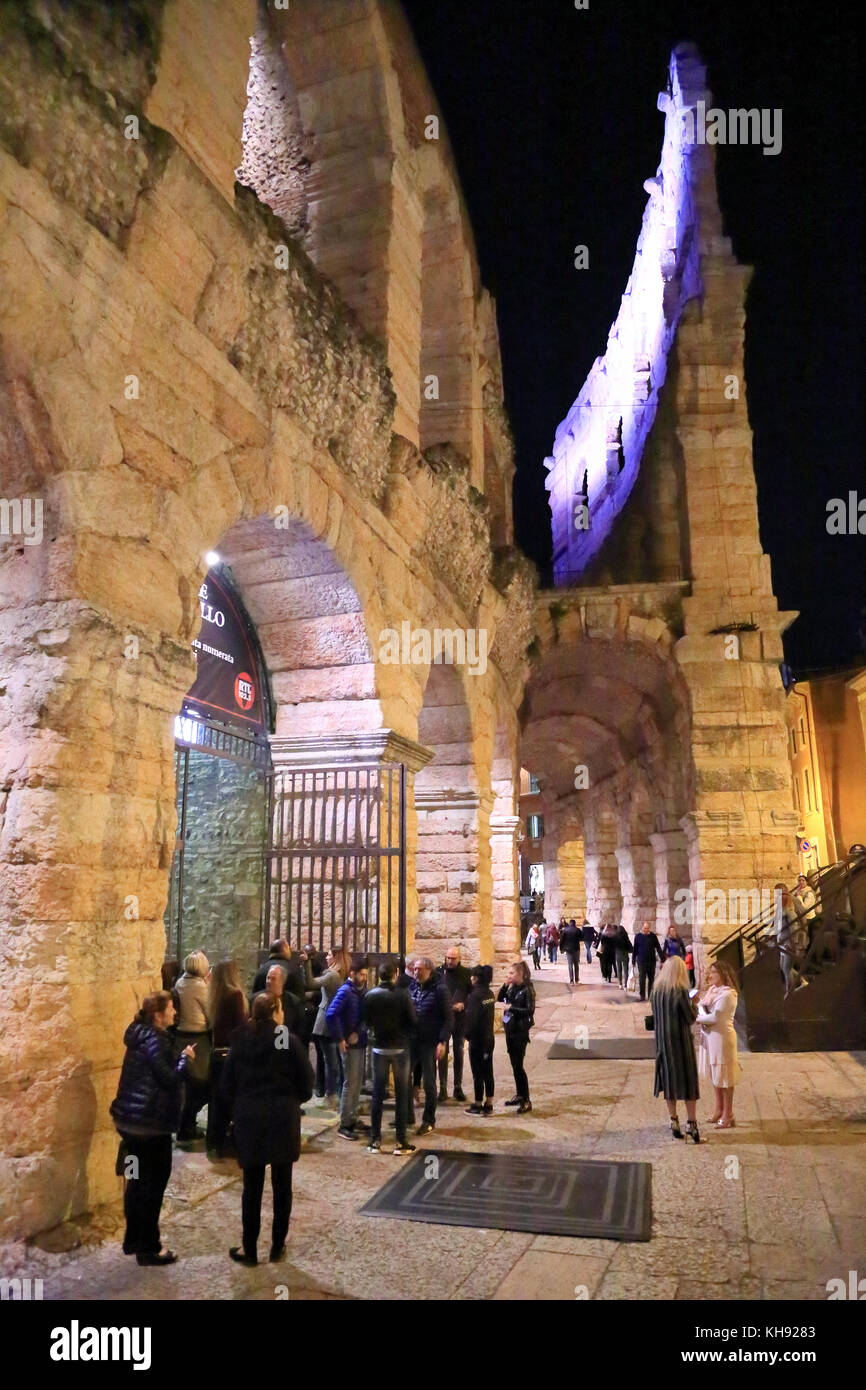 All'interno dell'Arena di Verona, Arena di Verona Foto Stock