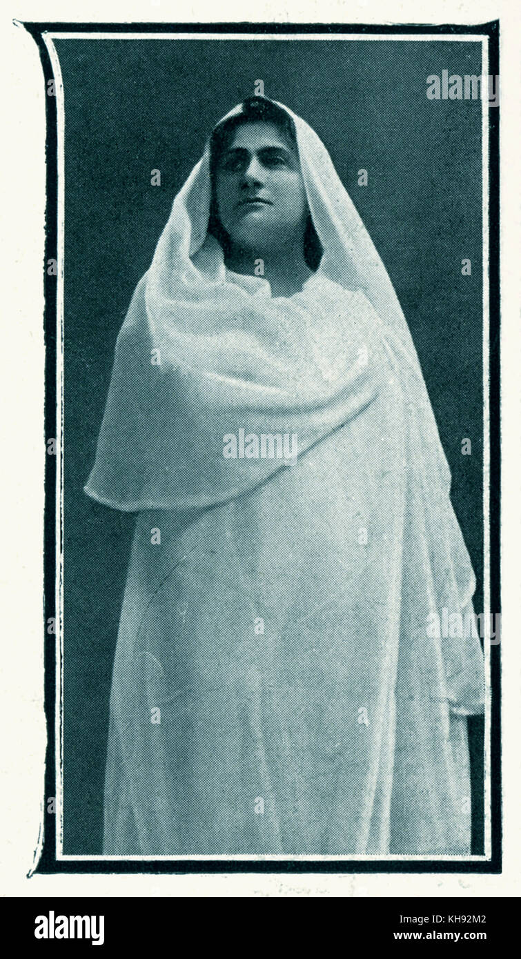 Lucienne Bréval come Ariane nell opera di Massenet con lo stesso nome. 1906. LB: svizzero naturalizzato francese cantante lirico, 1869 - 1935. M: il compositore francese, 12 maggio 1842 - 13 agosto 1912. Foto Stock