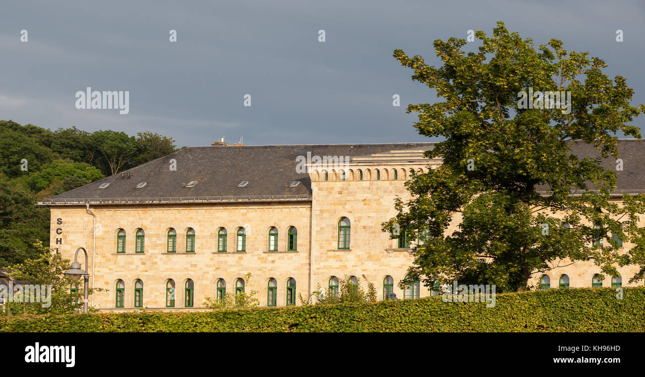 Schlosspark Blankenburg im Harz Foto Stock