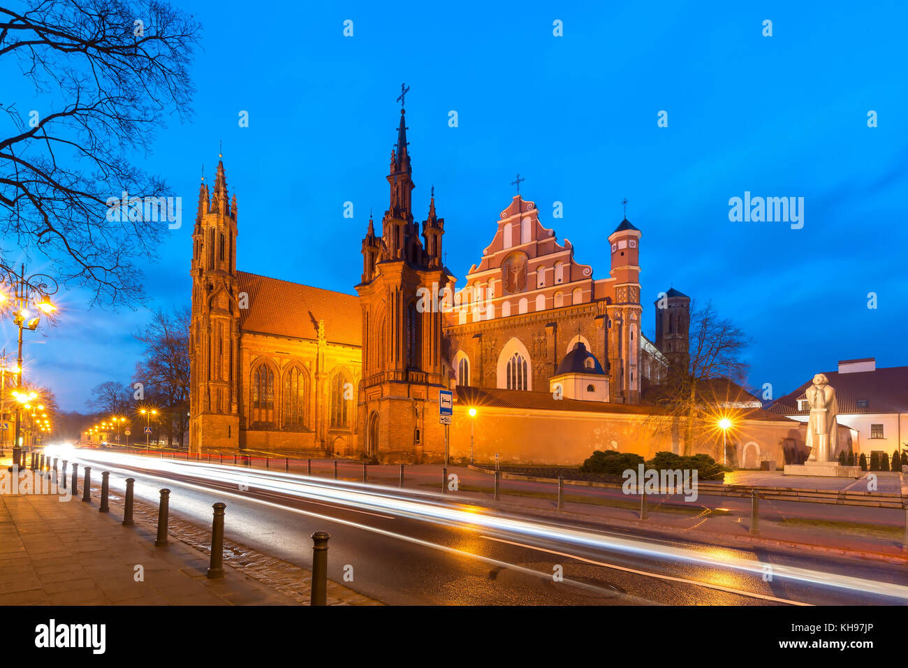 Saint Anne chiesa di Vilnius, Lituania. Foto Stock