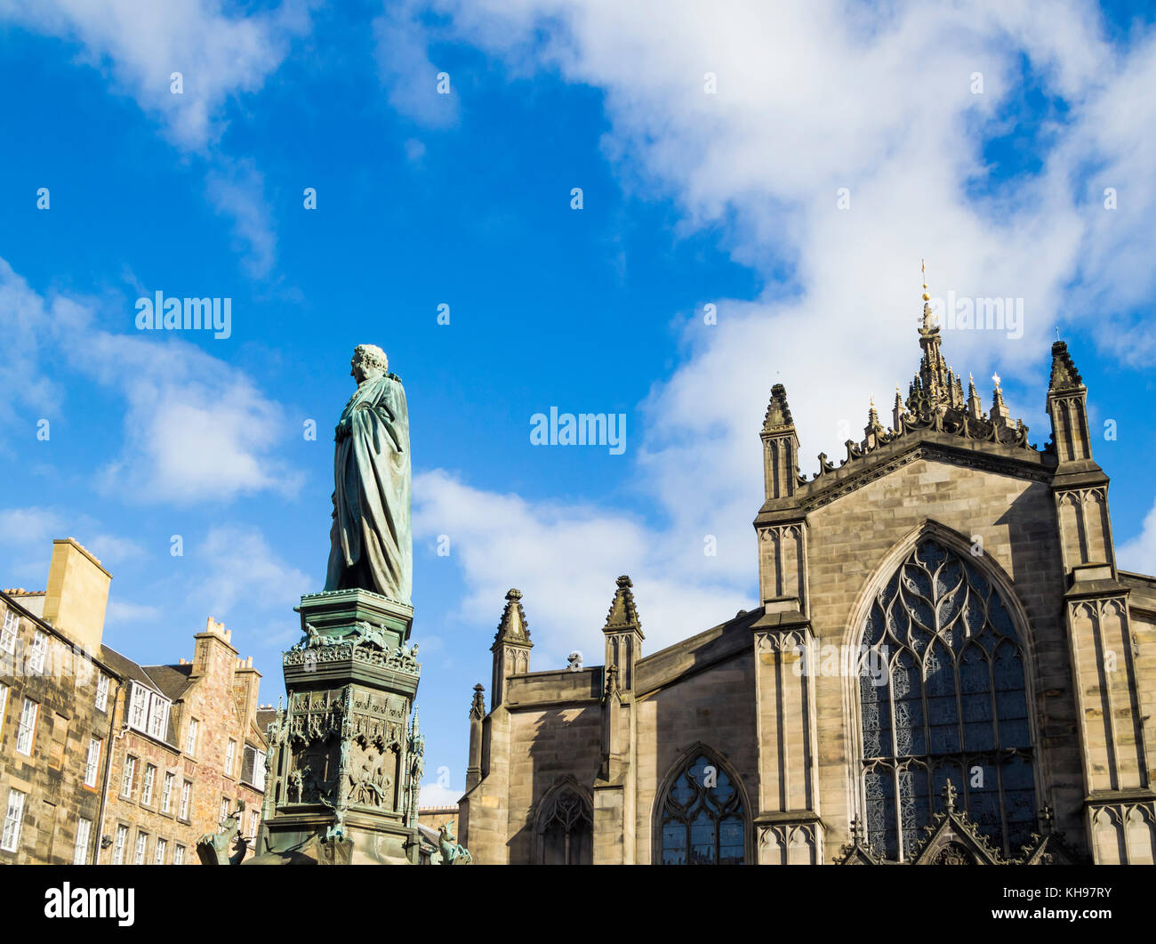 La cattedrale di St Giles sul Royal Mile di Edimburgo, Scozia Foto Stock