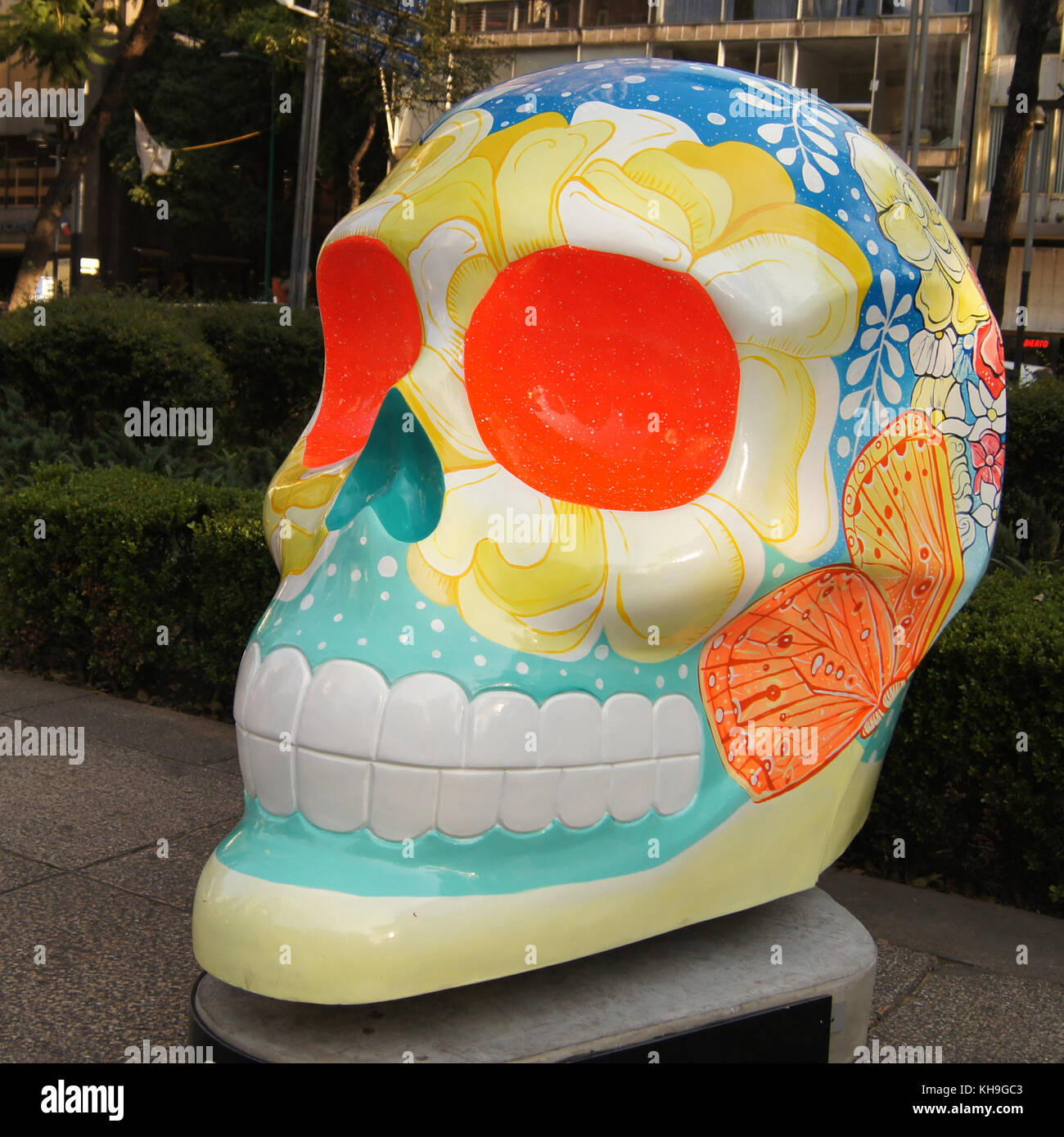 Colorato Skull Foto Stock