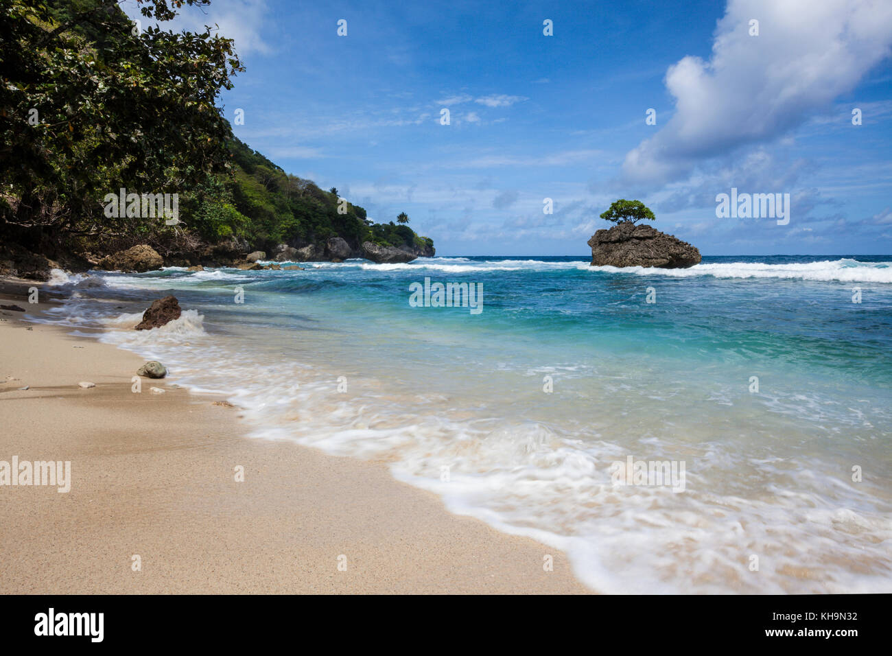 Spiaggia di flying fish cove, Isola di Natale, australia Foto Stock
