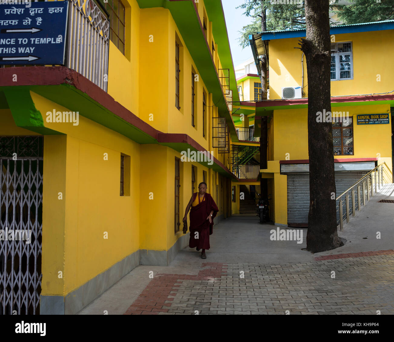 Tsuglagkhang complesso, Mcleod Ganj, India Foto Stock