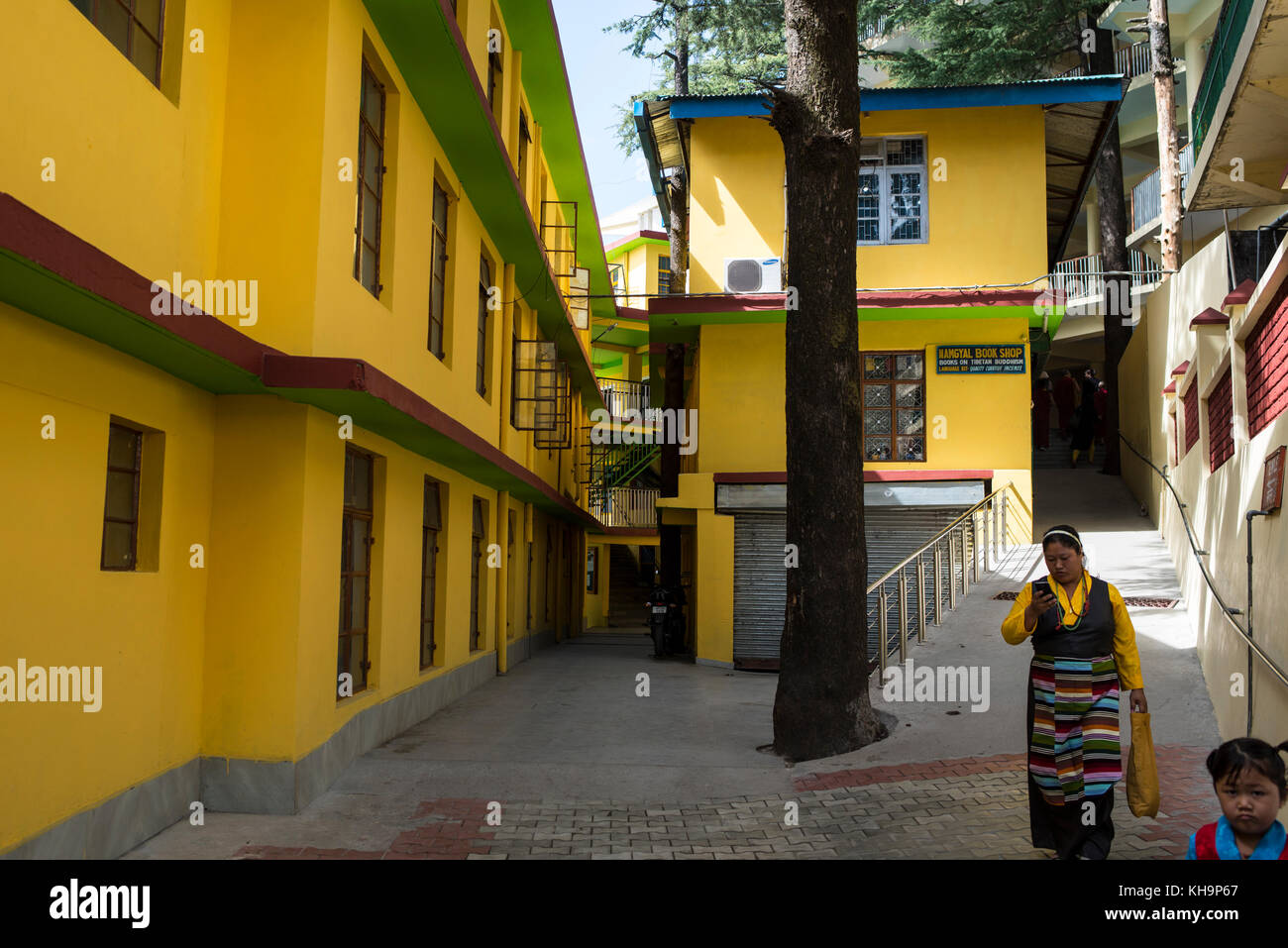 Tsuglagkhang complesso, Mcleod Ganj, India Foto Stock