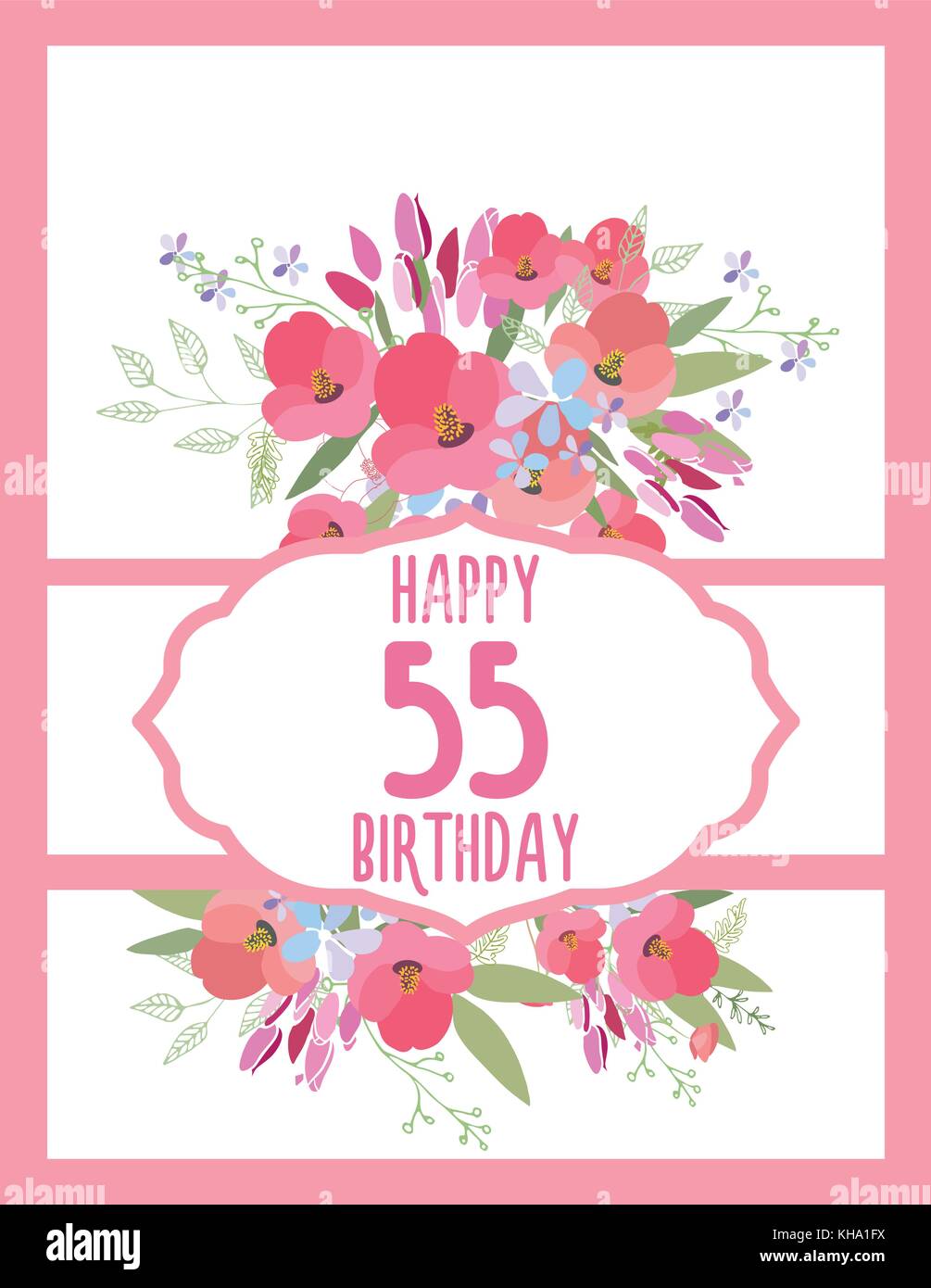 Biglietto Di Auguri Per Il Compleanno Di Anniversario Immagine E Vettoriale Alamy