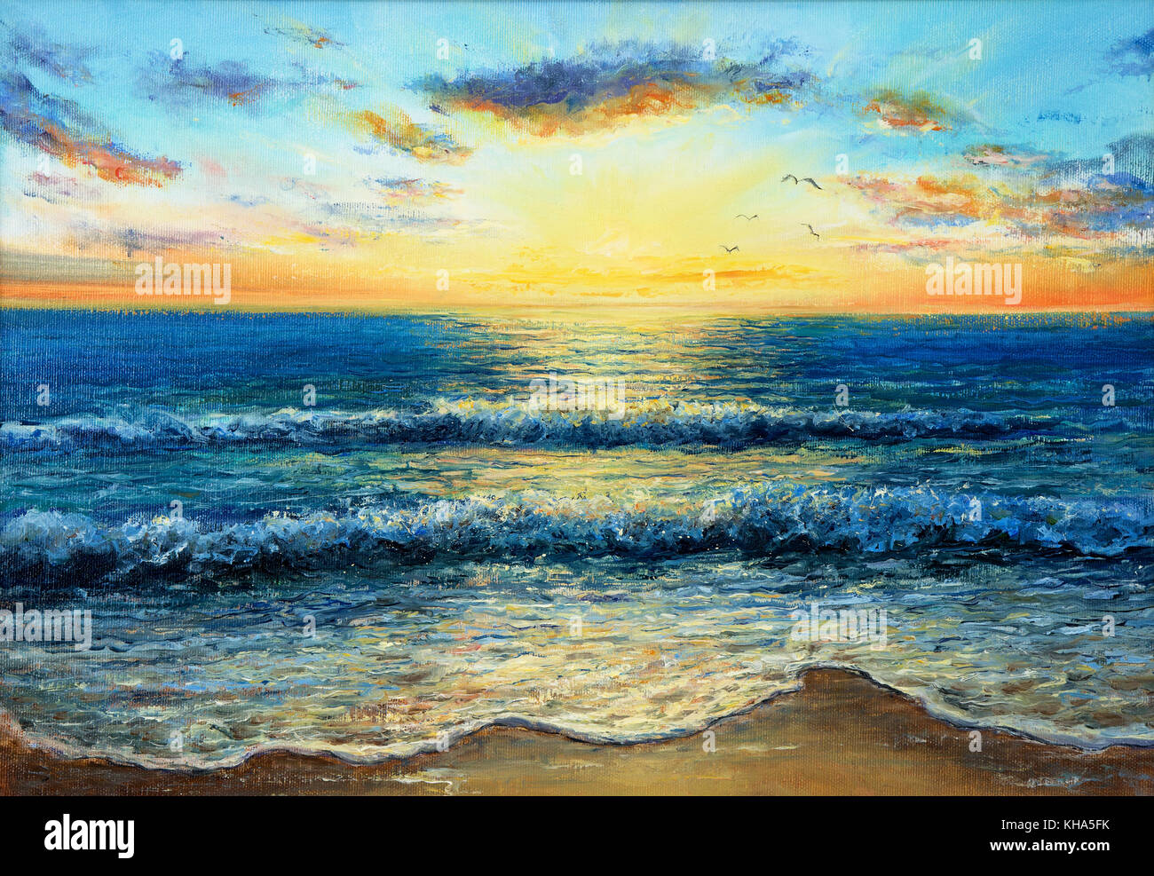 Olio originale pittura che mostra le