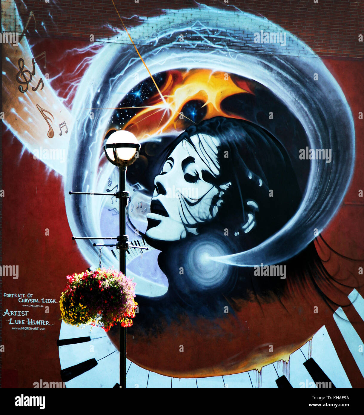 Penticton della Columbia britannica in Canada nella colorata Okanagan Valley Foto Stock