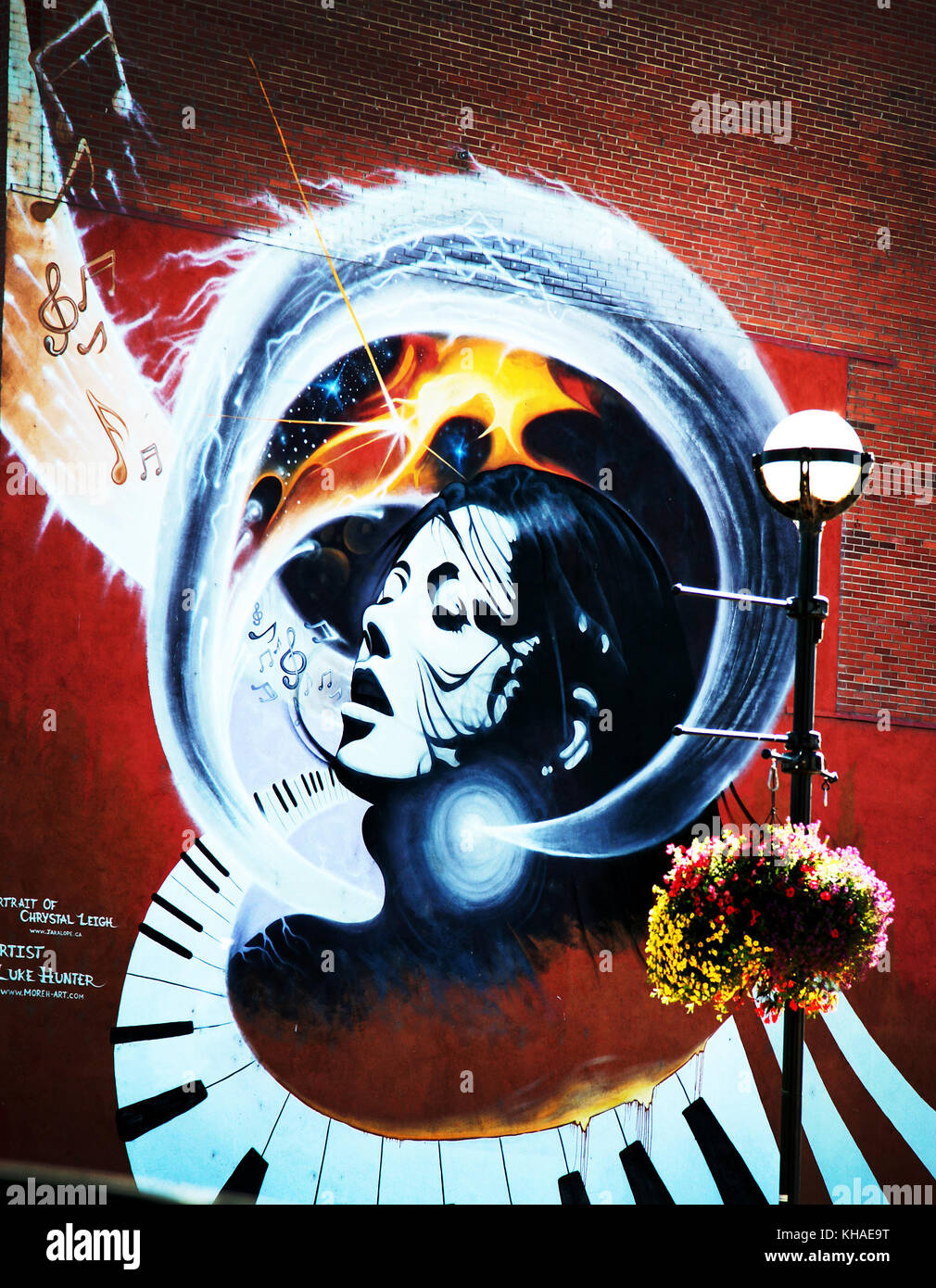 Penticton della Columbia britannica in Canada nella colorata Okanagan Valley Foto Stock