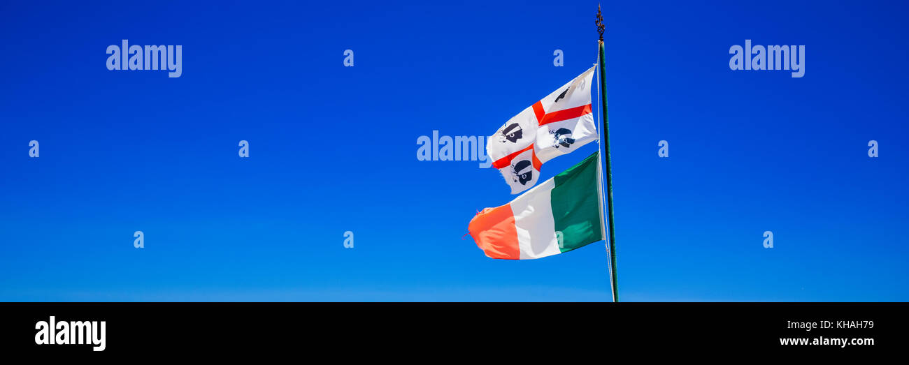 Bandiera Italia E Sardegna (Issù) - 90x150 Cm, 100% Poliestere, Nuova Con Etichette, Per Tifosi E Patrioti