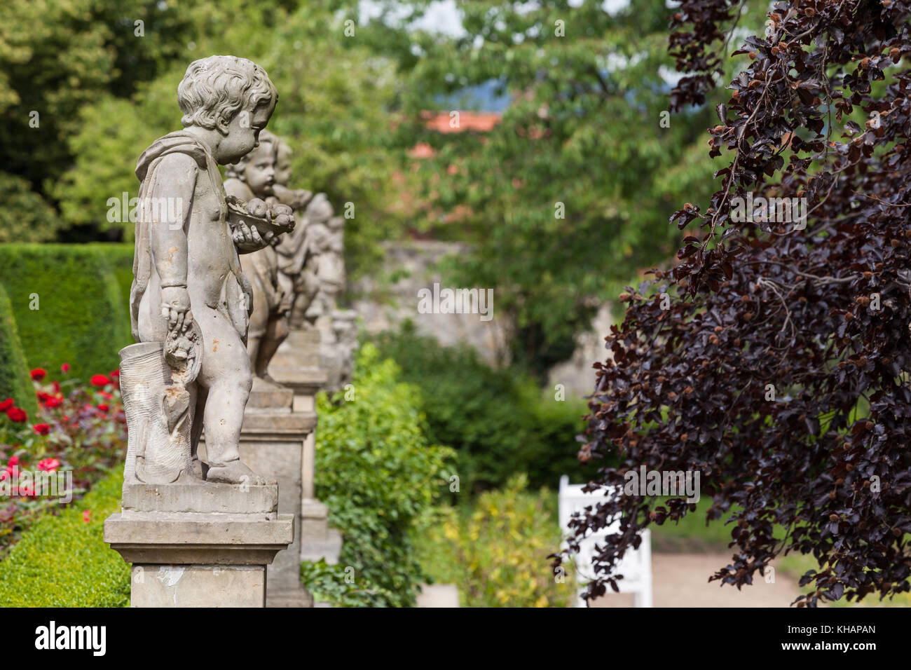 Barockgarten Blankenburg im Harz Foto Stock