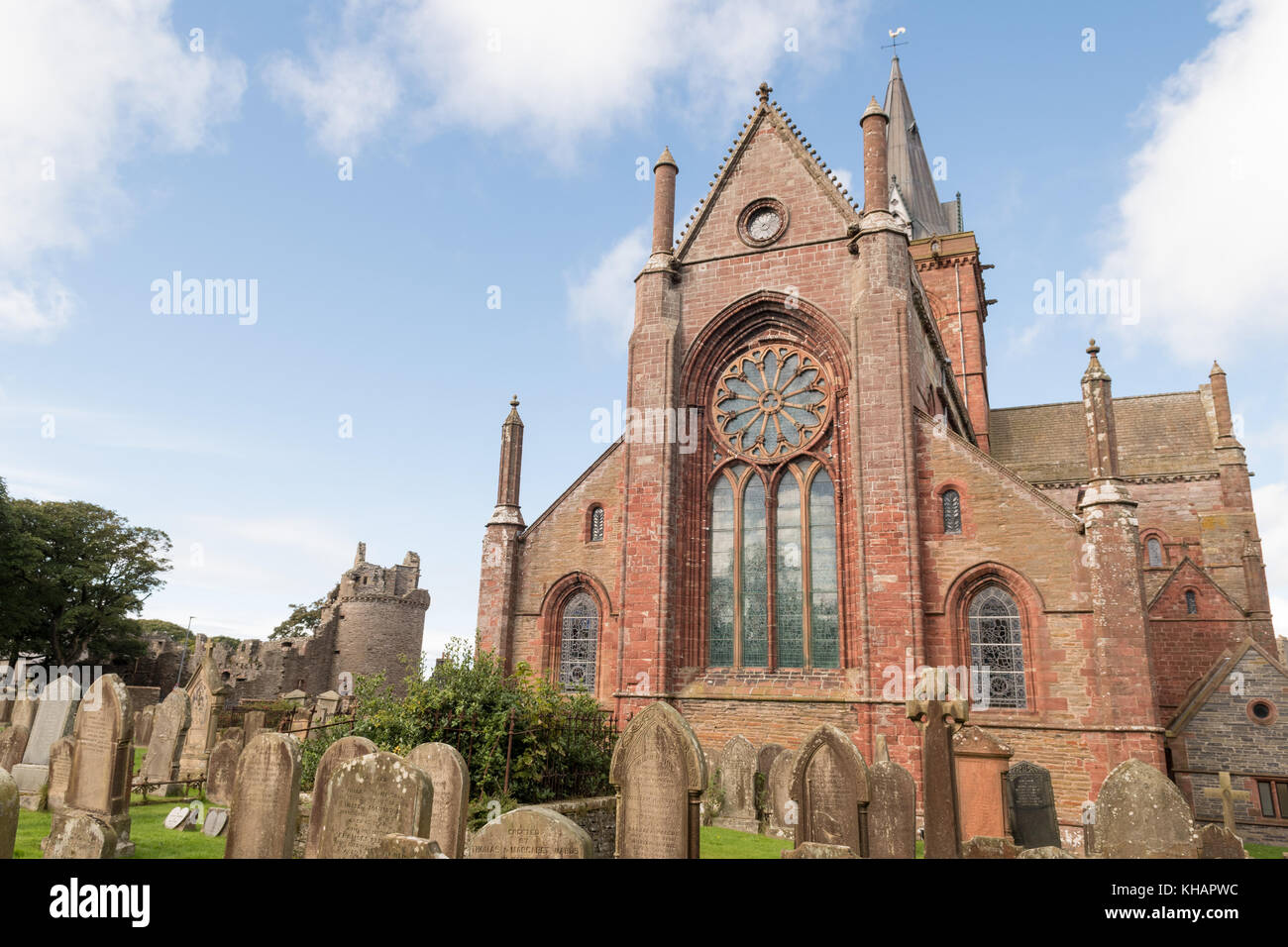 St Magnus Cathedral, Kirkwall, isole Orcadi Scozia, Regno Unito Foto Stock