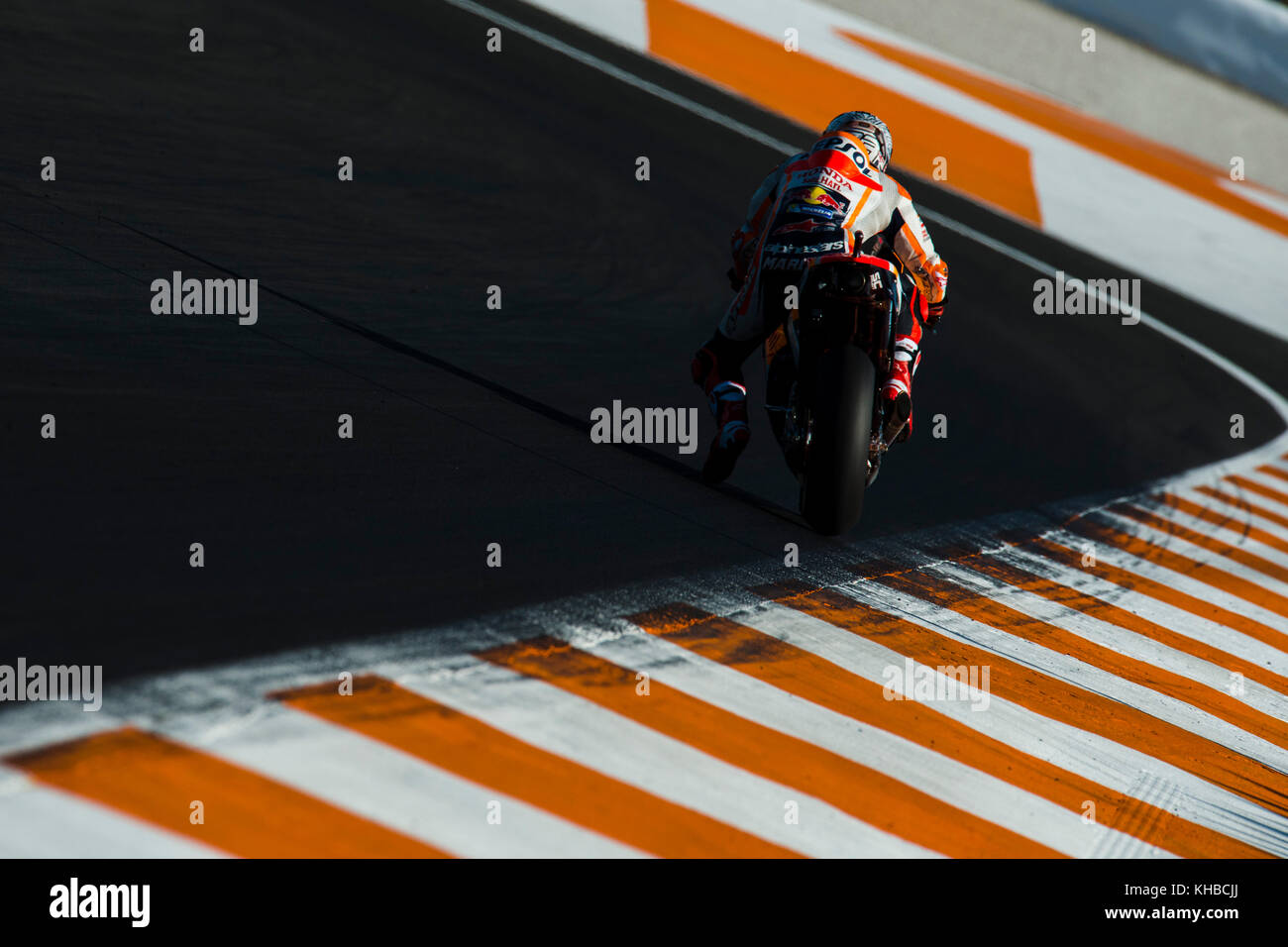 Valencia, Spagna. Xv nov, 2017. #93 Marc Marquez (spagnolo) Repsol Honda team durante le prove della nuova stagione MOTOGP 2018. Il circuito di Ricardo Tormo di Valencia, Spagna. mercoledì 15 novembre 2017. Credito: gtres información más comuniación sulla linea, s.l./alamy live news Foto Stock