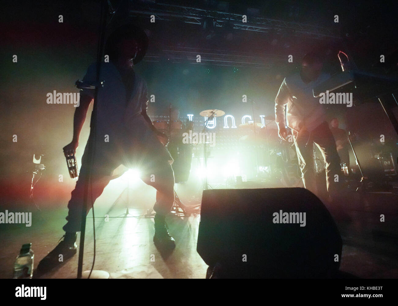 Londra, Regno Unito. Xv nov, 2017. jungle performing live sul palco della brixton elettrico a Londra. photo data: mercoledì, 15 novembre 2017. Credito: roger garfield/alamy live news Foto Stock