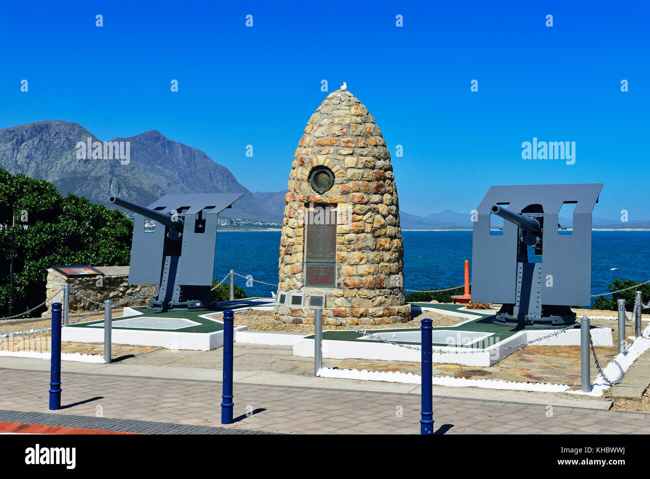 War Memorial, Hermanus, Western Cape, Sud Africa Foto Stock