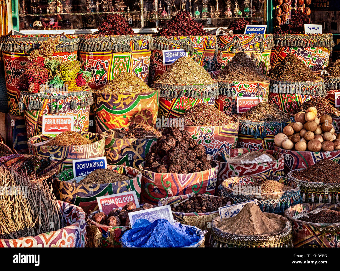 Street shop in Egitto Foto Stock