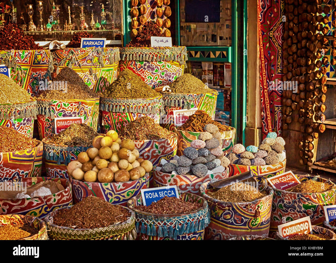 Street shop in Egitto Foto Stock