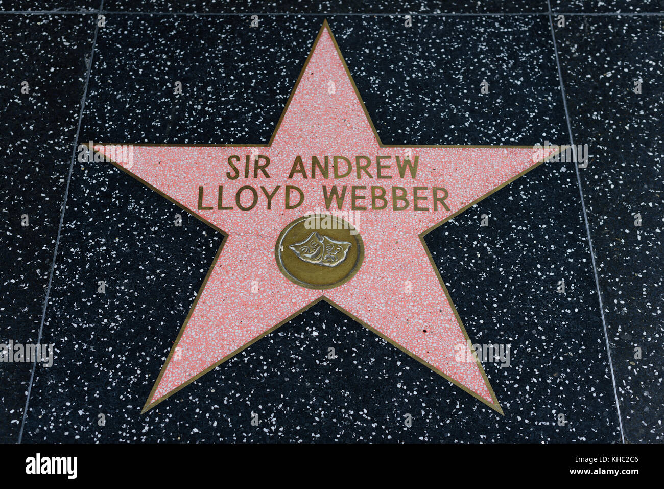 HOLLYWOOD, CA - DICEMBRE 06: Sir Andrew Lloyd Webber star sulla Hollywood Walk of Fame a Hollywood, California, il 6 dicembre 2016. Foto Stock