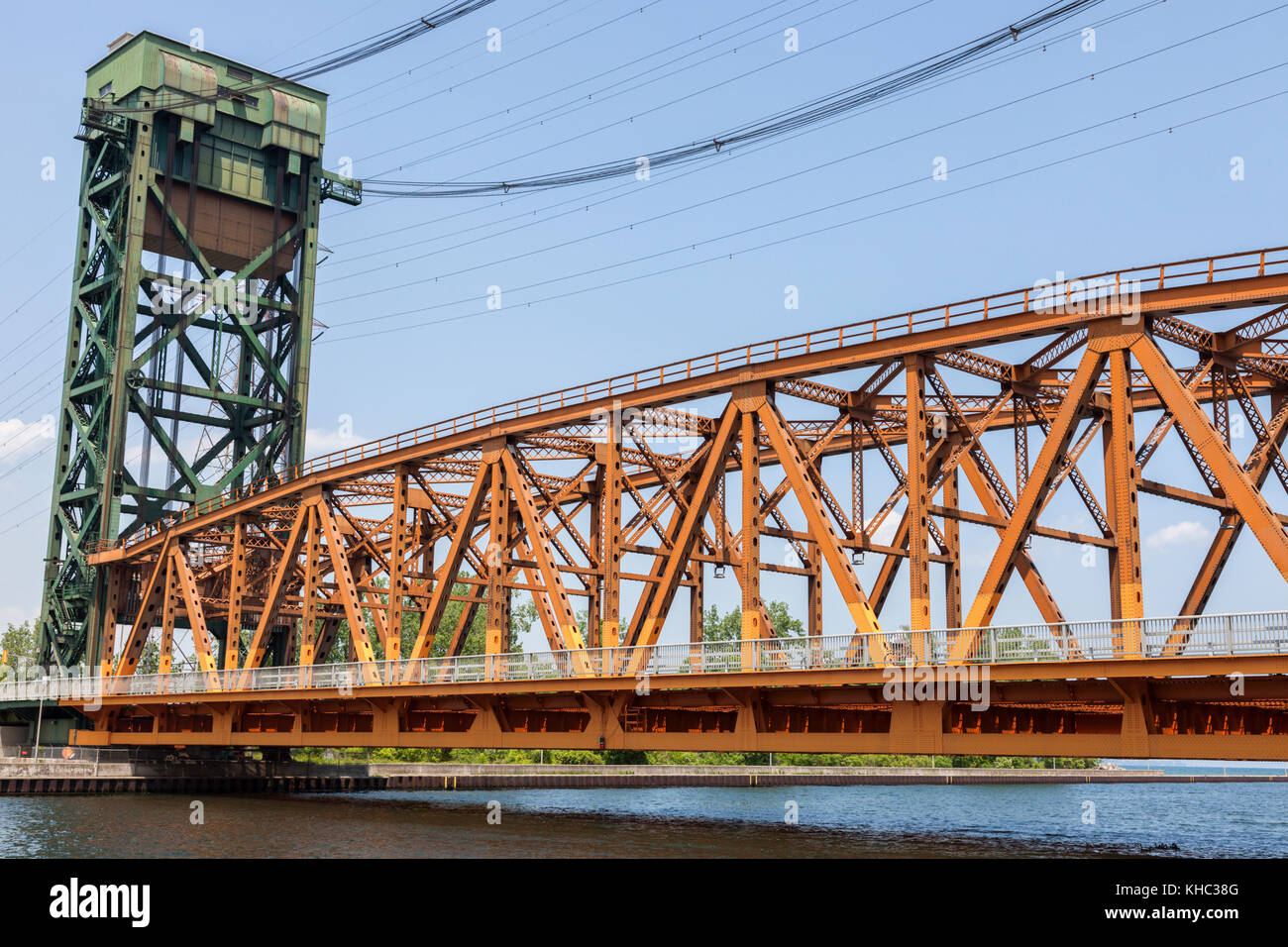 Burlington bay bridge in Ontario Ontario, Canada. Foto Stock